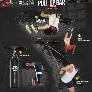 Tergacor BODYMASTER Pull Up Bar BM-50 Wall Chin Up Pullup Samsak Bracket Terbaik