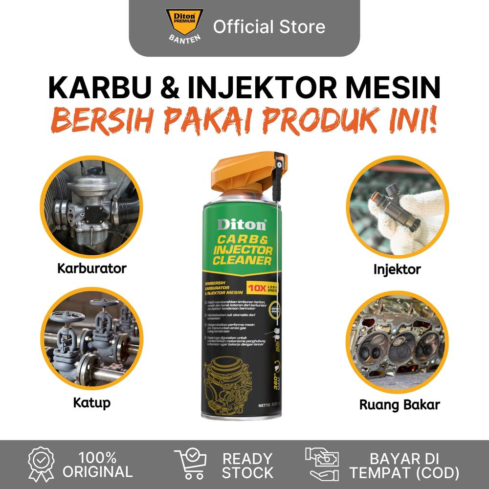 Diton Banten - Diton Carburator Carb & Injector Cleaner (Pembersih Karburator & Injektor Mesin) 500 ml