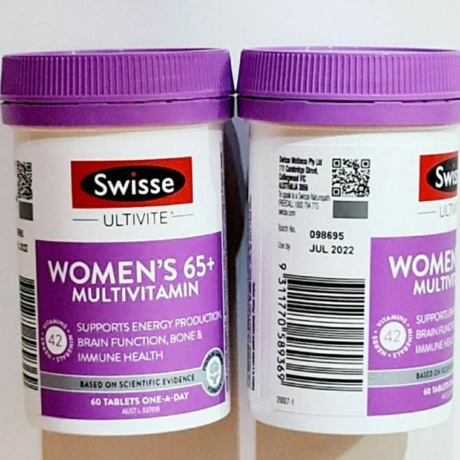 Swisse Women'S Women Womens Ultivite 65+ Multivitamin Wanita Lansia 60