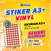 Gambar STIKER LABEL CUSTOM A3+ Vinyl dan Transparan cutting dari mutiara jaya printing Kab. Bekasi 1 Tokopedia
