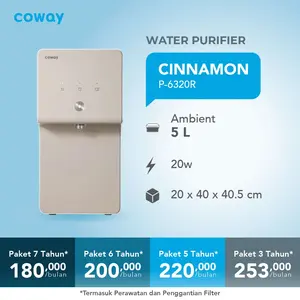 Coway Water Purifier Reverse Osmosis Cinnamon Dispenser Ro Pemurni Air Paket Service 3 Tahun Listrik