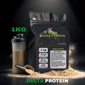 Sedia!! WHEY PROTEIN DELTA PROTEIN 1KG BUBUK KEDELAI PROTEIN 1000 gram Ori!!