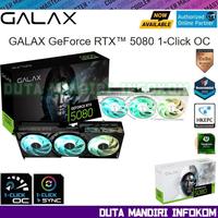 Gambar GALAX GeForce RTX 5080 1-Click OC 16GB GDDR7 256Bit Triple Fan - Black Edition  dari Duta Mandiri Infokom Kota Administrasi Jakarta Pusat 1 Tokopedia