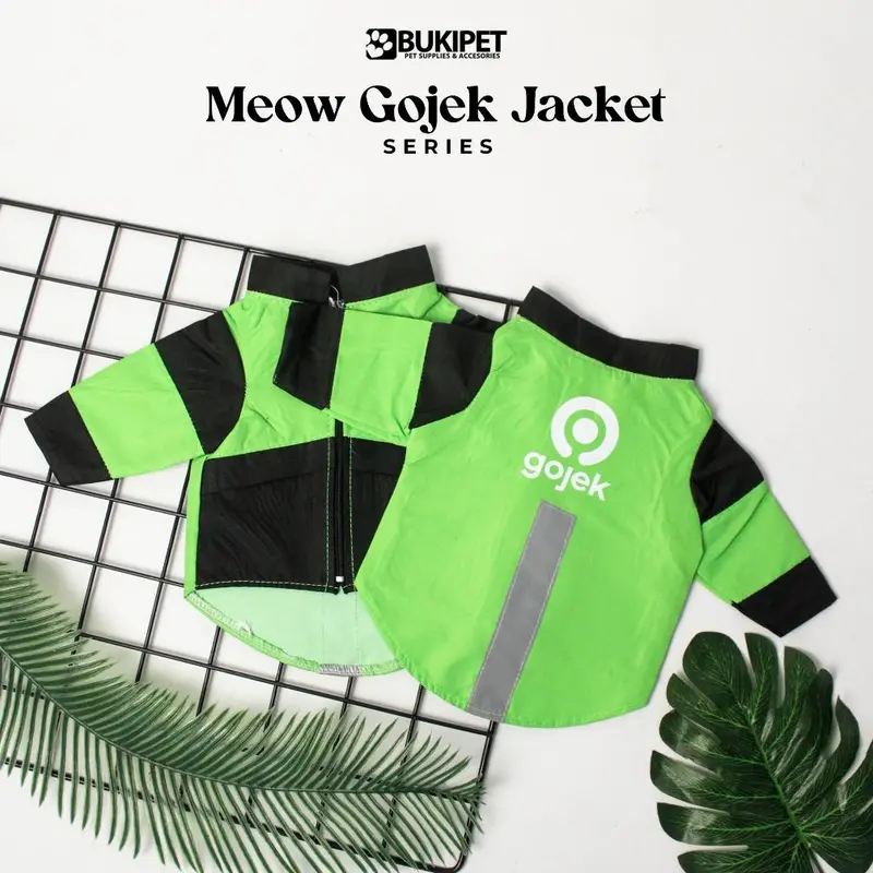 Baju Kucing Anjing Lucu Cowok Cewek Murah Kostum - BUKIPET MEOW GOJEK JACKET 3