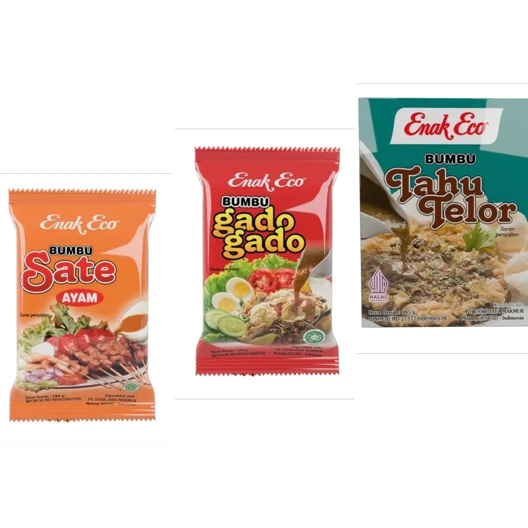 Enak Eco Bumbu Gado Gado / Sate Ayam Instan 185gr MURAH