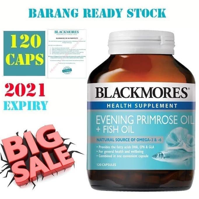 Blackmores Evening Primerose Prime Rose Oil Epo + Fish Oil 120 Sg