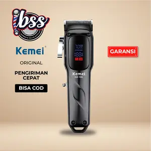 KEMEI CLIPPER KM 1550 / ALAT CUKUR RAMBUT PROFESSIONAL / ALAT CUKUR RAMBUT ELEKTRIK / CORDLESS CLIPPER / MESIN CUKUR BARBER / IBSS
