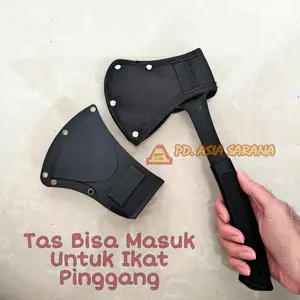 Kapak Pemotong Kayu Cacah Tulang Baja Tajam Outdoor Wood Axe Multifungsi JP57