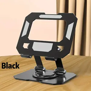 Stand Tablet Aluminium Holder Dudukan Ipad Desktop POS Meja Kasir Foldable Rotasi Putar 360 4-13 Inch