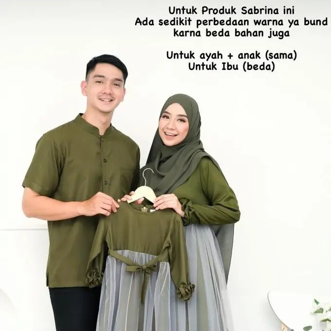 BD - Sabrina Ibu dan Anak Dress Couple (Dijual Terpisah ) Gamis Couple Keluarga Kekinian 2025 Mom Muslim SALE!!! 4