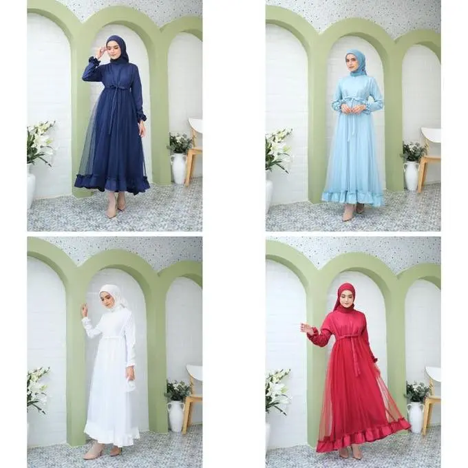 BD - Sabrina Ibu dan Anak Dress Couple (Dijual Terpisah ) Gamis Couple Keluarga Kekinian 2025 Mom Muslim SALE!!! 2