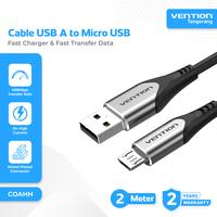 Gambar Vention Kabel USB A to Micro USB 3A Fast Charging Nylon Braided 2 Meter - COAHH dari Vention Tangerang Kab. Tangerang 1 Tokopedia