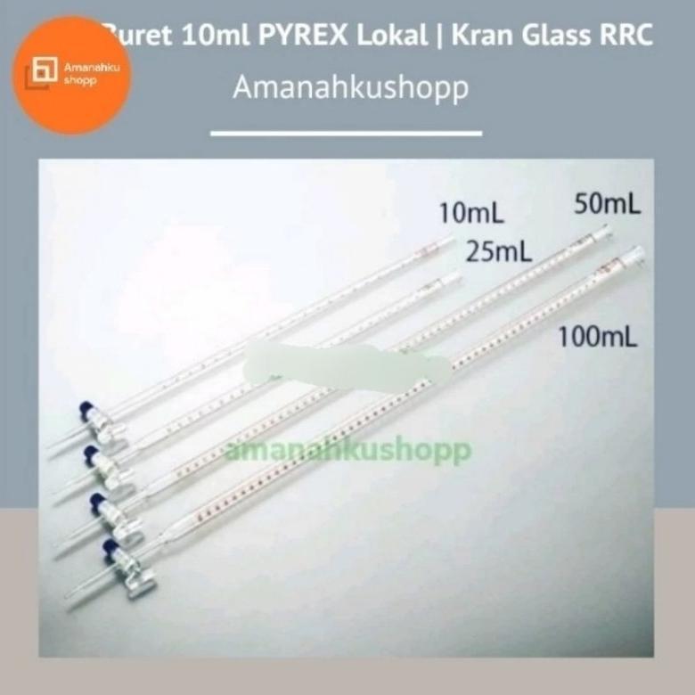 (PROMO) BURET 100ML PYREK LOKAL KRAN GLASS RRC