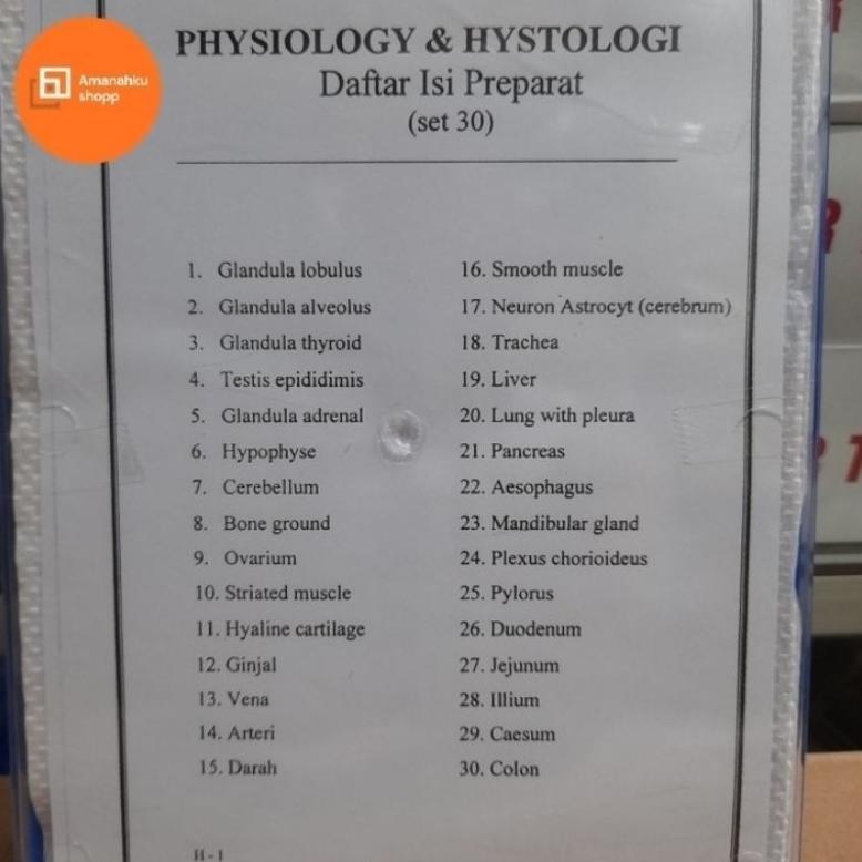 (PROMO) PREPARAT HISTOLOGI DAN PHSIOLOGI 30 MACAM