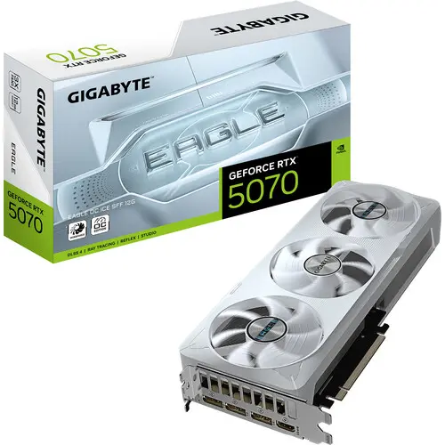 GIGABYTE GEFORCE RTX 5070 EAGLE OC ICE SFF 12GB GDDR7 GV-N5070EAGLEOC ICE-12GD
