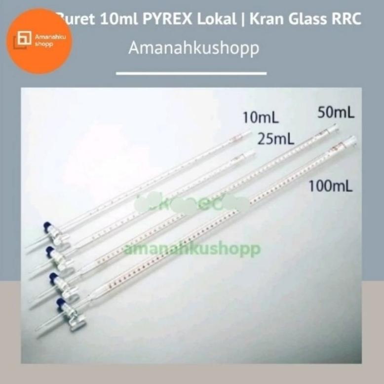 (PROMO) BURET 25ML PYREK LOKAL KRAN GLASS RRC