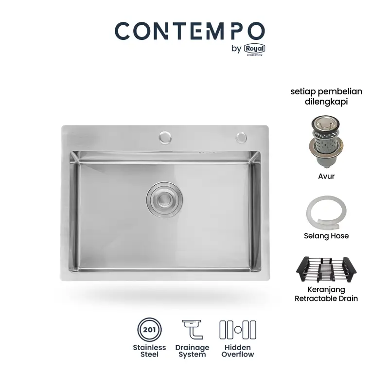 Royal Kitchen Sink Contempo Uno | Bak Cuci Piring 1