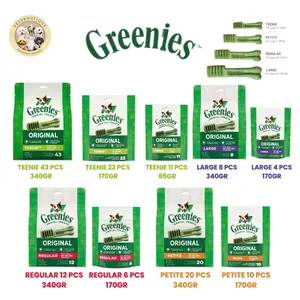 Greenies Dog Dental Treats - Teenie Petite Regular - 170g