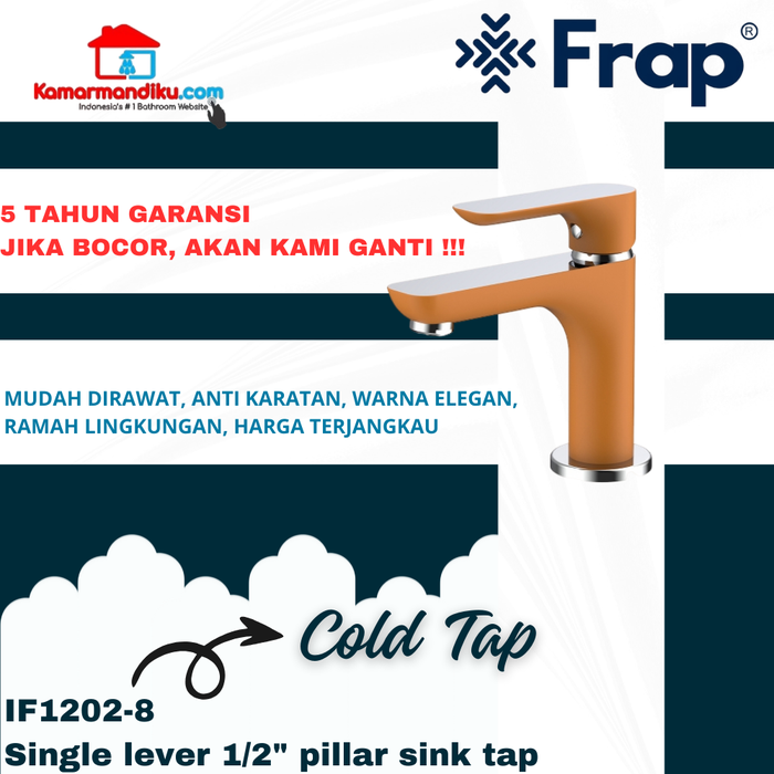 Gambar Frap IF 1202-5 kran air wastafel harga promo anniversary kamarmandiku dari kamarmandiku.com Kota Administrasi Jakarta Timur Tokopedia