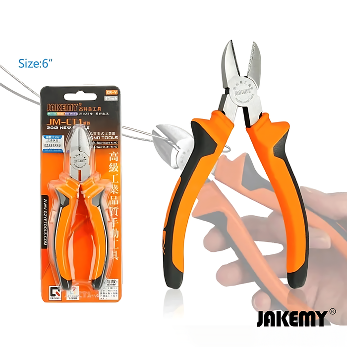 Gambar Jakemy JM-CT1-2 6 Inch Hardware Tool Non-slip Diagonal Plier dari House Sparepart Kab. Tangerang Tokopedia