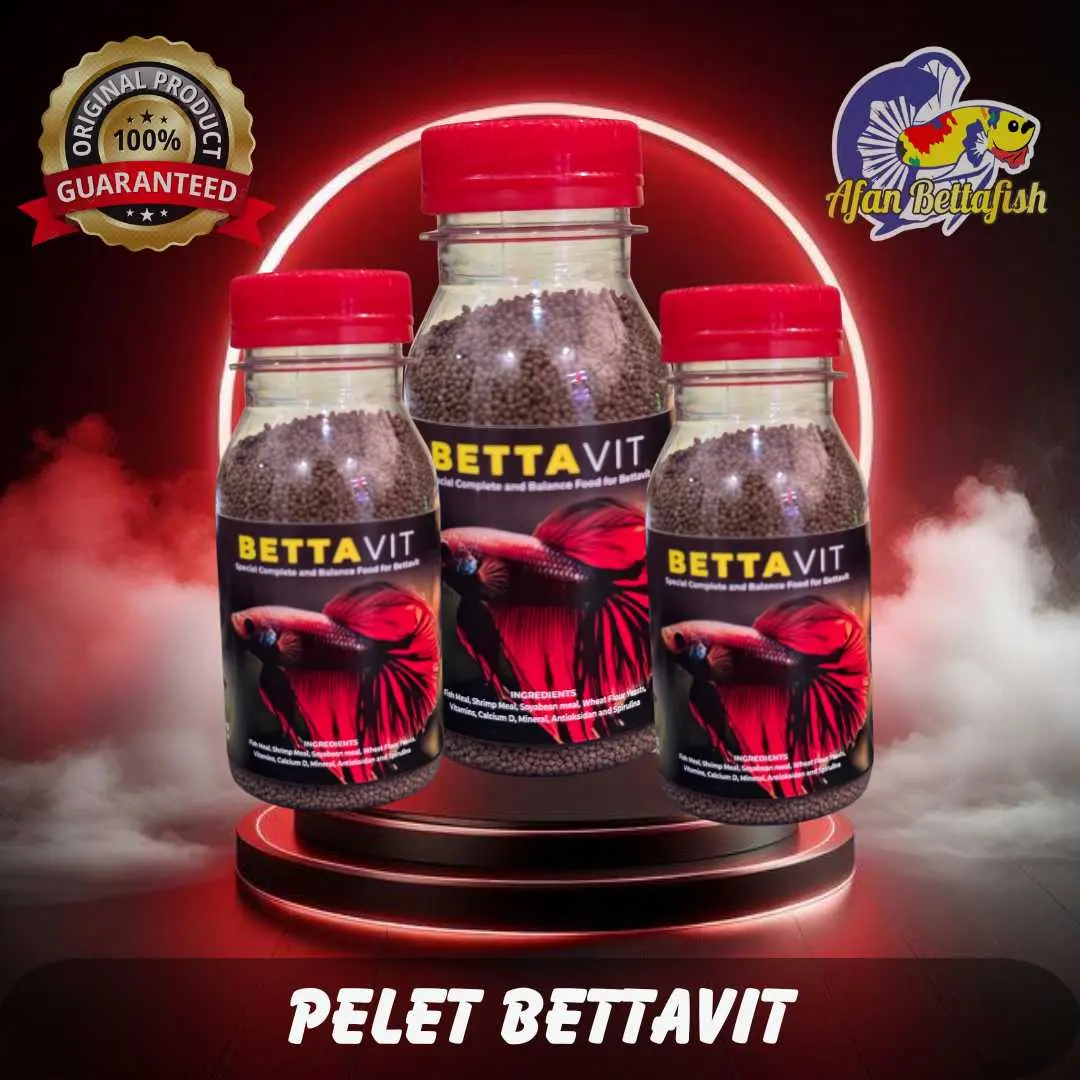 Pakan Makanan Ikan Cupang Guppy Hias BettaVit BetaVit