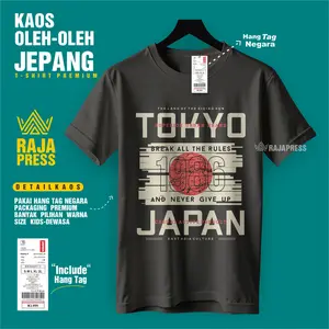 BAJU KAOS OLEH OLEH JEPANG KYOTO PAKAI HANG TAG PREMIUM BAHAN COTTON 30S SOUVENIR PREMIUM GIFT