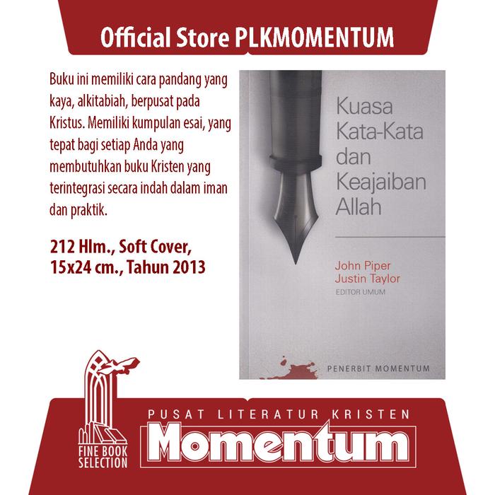 Gambar [PLK MOMENTUM] Kuasa Kata-Kata dan Keajaiban Allah - John Piper & Justin Taylor (Softcover) dari PLK MOMENTUM Kota Surabaya Tokopedia