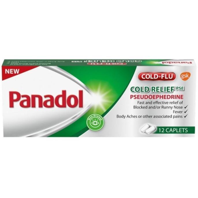 Panadol Cold Relief PSE// Relief of Cold and Flu, 12s// Singapore Original Product