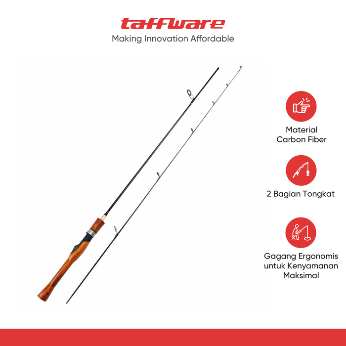 Gambar TaffSPORT Joran Pancing Spinning Carbon Fiber 2 Segments - KB300 dari Taffware Official Store Kota Administrasi Jakarta Barat Tokopedia
