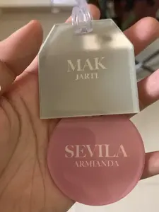 Custom Luggage Tag Acrylic UV Print Nama / Gantungan Koper Akrilik Tas Solid