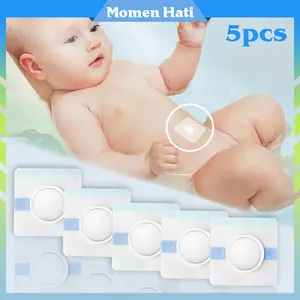 5Pcs Koyo Herbal Hernia Bayiwaterproof / Belt Pusar Bodong Bayi / Sabuk Pusar Bayi Bodong