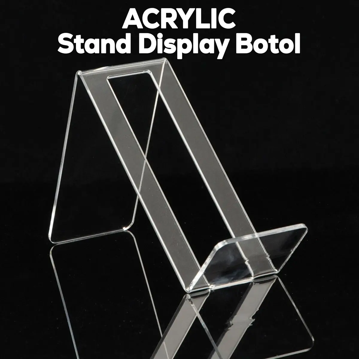 Stand Display Botol Akrilik Holder Wine Bottle Dudukan Display Botol Minuman S36