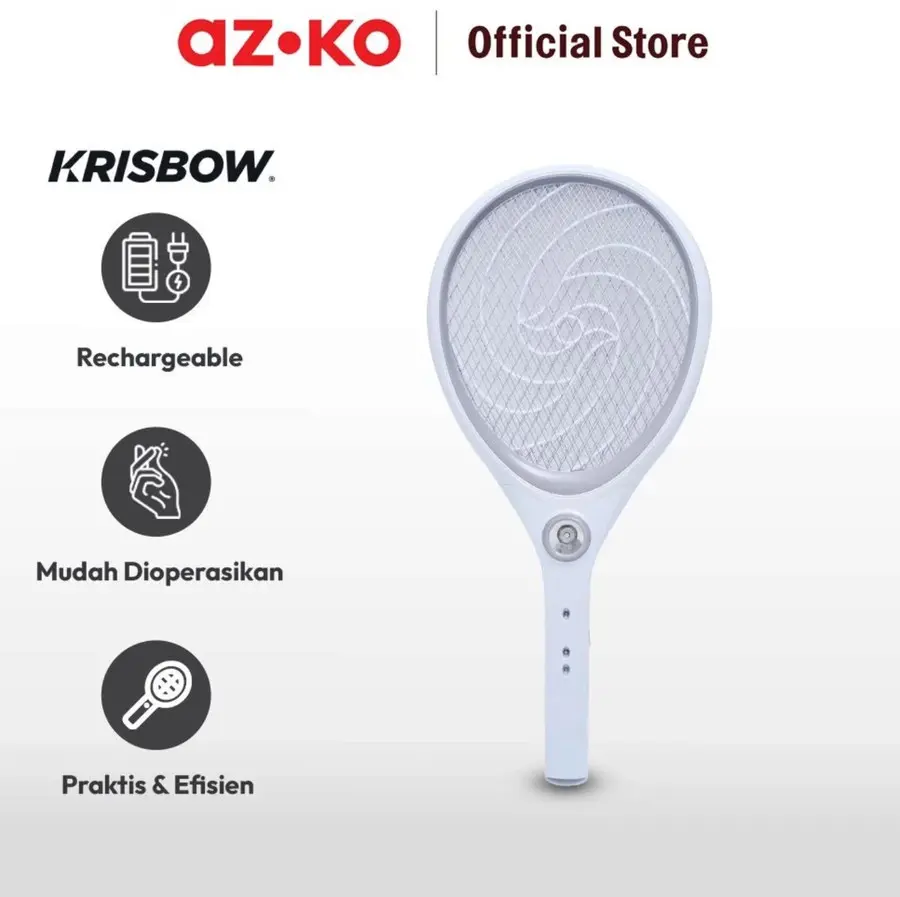 KRISBOW Raket Nyamuk Recharge - Mosquito Swatter