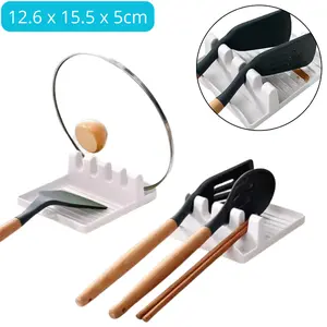 Holder Tatakan Spatula Alas Alat Masak Dapur Penadah Minyak Centong Sendok Storage Kitchenware