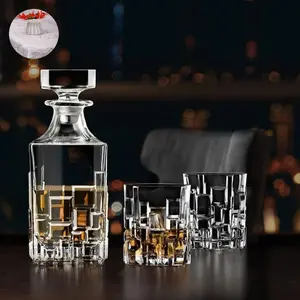 RCR Decanter set Whiskey 7pcs Etna series