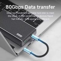 Gambar Hagibis GS200 USB4 Cable Portable Keychain 15 Cm, 80Gpbs 240W 8K@60Hz Short C to C Cable Lanyard Type-C Cable for iPhone 16 Pro Max, iPad Pro, Thunderbolt 5/4/3, External SSD - Silver dari Hagibis Indonesia Kota Administrasi Jakarta Barat 4 Tokopedia