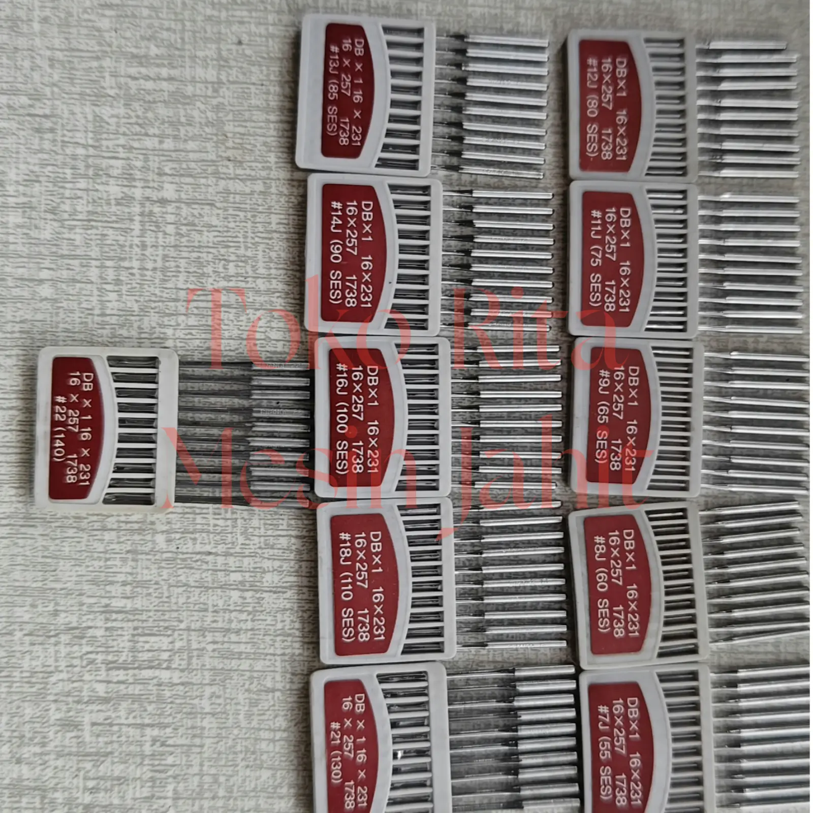 satu bungkus isi 10pcs  jarum jahit kode DBX1 Merk Orange Korea