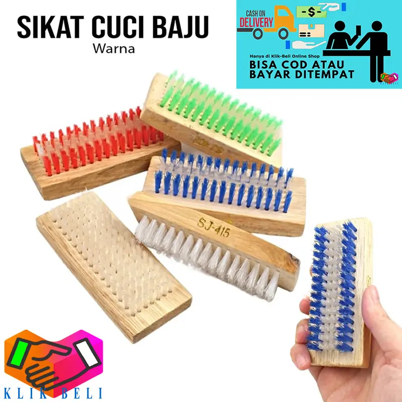 [KBM] Sikat Cuci Baju Kayu Polos Murah Sikat Serbaguna Semir Sepatu Lantai 0