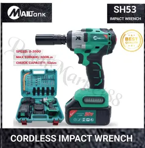 Mailtank SH53 - MAILTank Impact Wrench 48VF Alat Bantu Pengencang & Pembuka baut Mailtank SH53 - MAILTank Impact Wrench 48VF Alat Bantu Pengencang & Pembuka baut