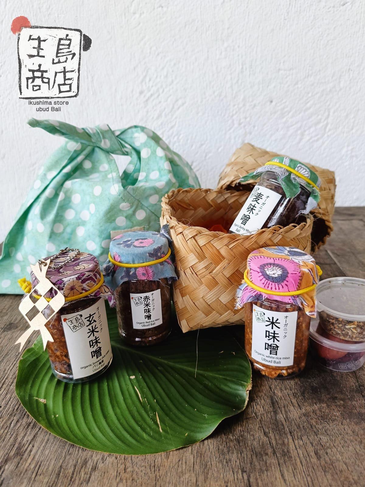 Icip Set (Hampers Imlek) Miso 4 rasa/umeboshi/furikake & Tas Origami