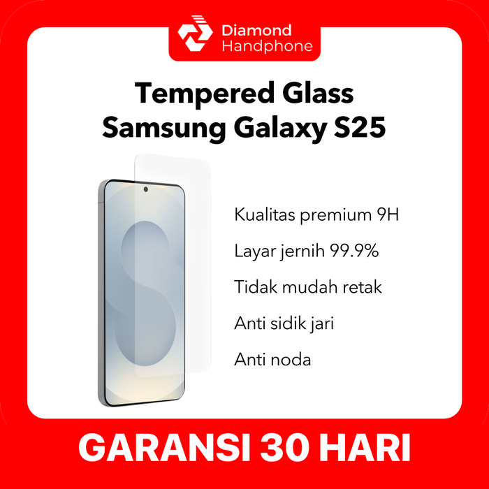 Gambar Tempered Glass Samsung S25 Anti Gores Bening Screen Protector dari Diamond Handphone Bali Kota Denpasar Tokopedia