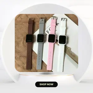 Nirlaba Online Store Jam Tangan LED Wanita Pria Digital Rubber LED Watch Original High Quality Water Resist Tampilan Modern Fitur Kesehatan Fisik Unisex - Hitam, Hijau