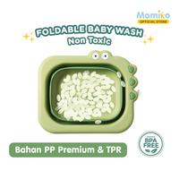Gambar Mamiko Basin Lipat Crocodile Foldable Basin Kapasitas Besar Bahan PP & TPE Anti Bakteri Anti Jamur BPA Free 29x29x10cm - Green dari Mamiko Official Store Kota Administrasi Jakarta Utara 5 Tokopedia