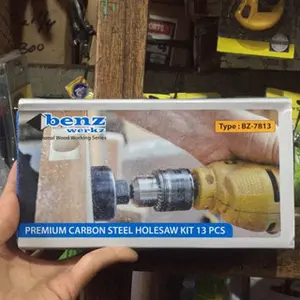 Holesaw Kit 13 Pcs Holesaw Set Mata Bor Kayu