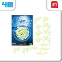Gambar 4M Glow-in-the-Dark Sharks (14 Pcs) - Mainan Edukasi Imajinasi Anak dari Toys City Kota Administrasi Jakarta Selatan 1 Tokopedia
