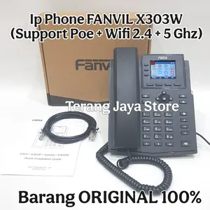 IP Phone Fanvil X303W Telepon IP Fanvil X303W Telpon SIP Voip Fanvil 303W support PoE + Wifi 2.4+5G