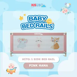[Harga Per Sisi] KISUBO Baby Bed Rails Safe Pink Hana