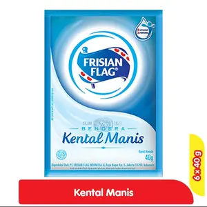susu bendera frisian flag kental manis skm isi 6 sachet