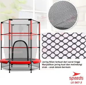 SPEEDS Trampoline Anak Anak Trampolin Lompat Olahraga Original 067-3
