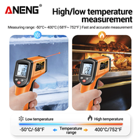 Gambar Aneng TH201 High Sensitivity Digital Infrared Measuring Thermometer Suhu Hygrometer Backlight Screen Laser dari Metaverse World Tools Kab. Tangerang 3 Tokopedia